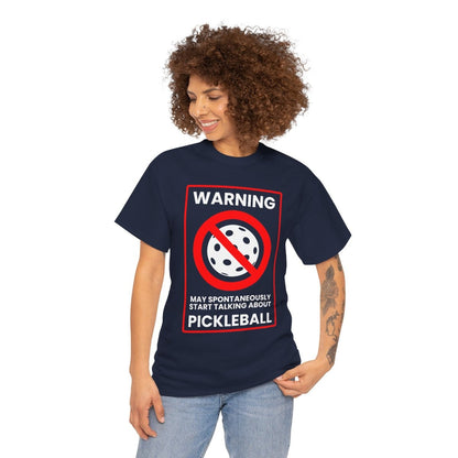 WARNING PICKLEBALL - Pickleball (Basic Tee)