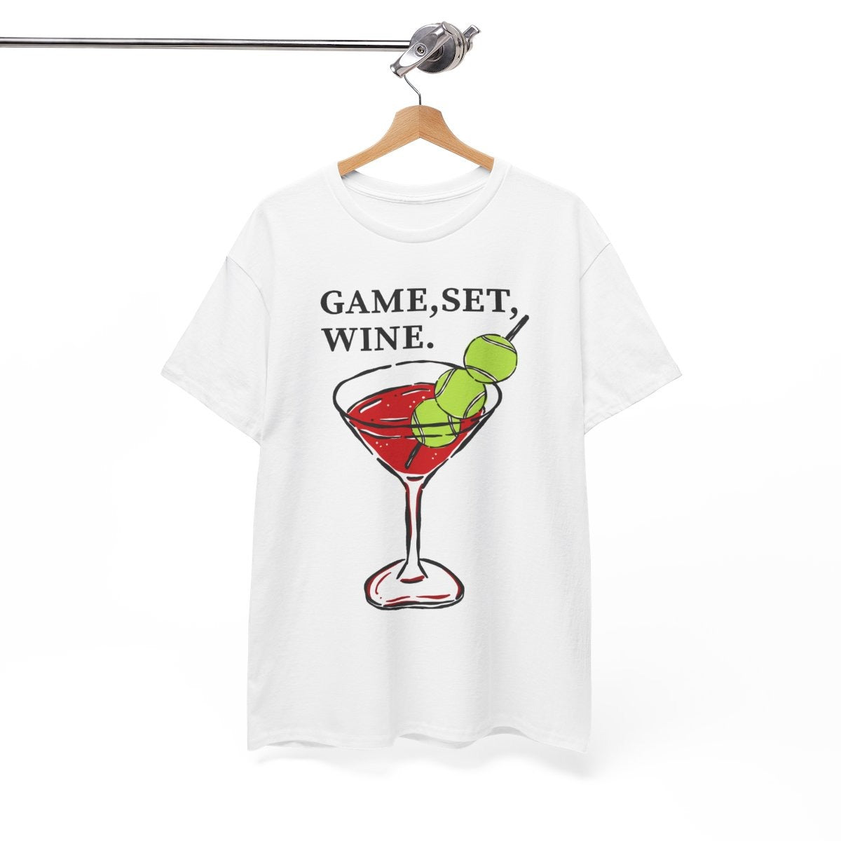 GAME, SET, WINE - Tennis (Basic Tee)