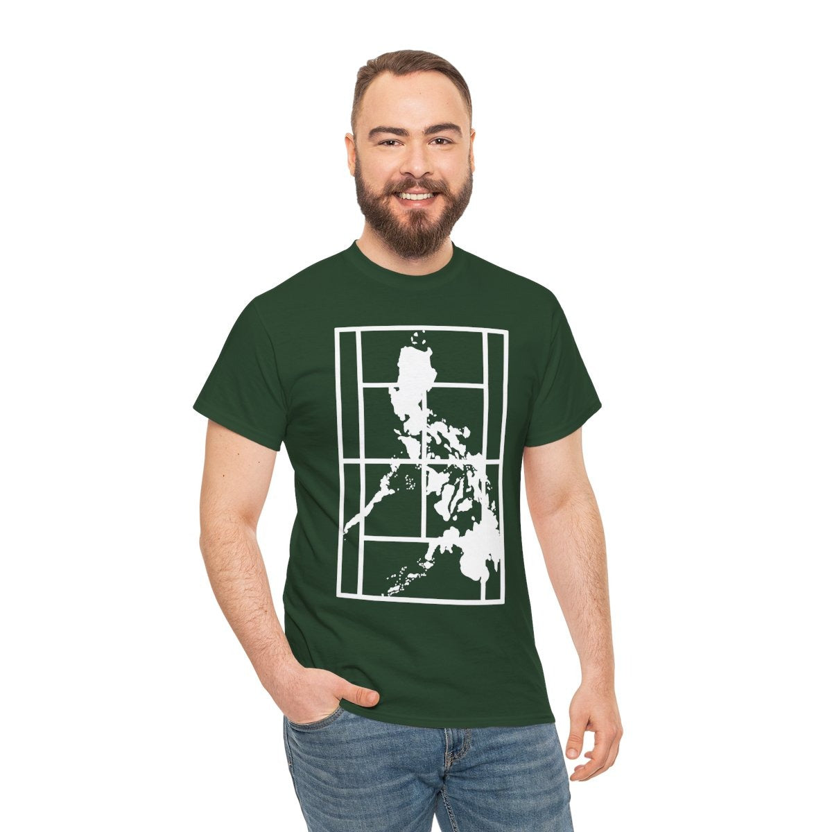 PHILIPPINE MAP - Tennis (Basic Tee)