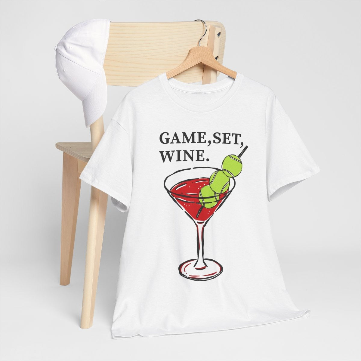 GAME, SET, WINE - Tennis (Basic Tee)
