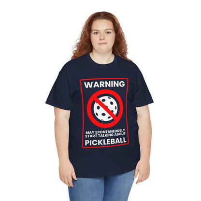 WARNING PICKLEBALL - Pickleball (Basic Tee)