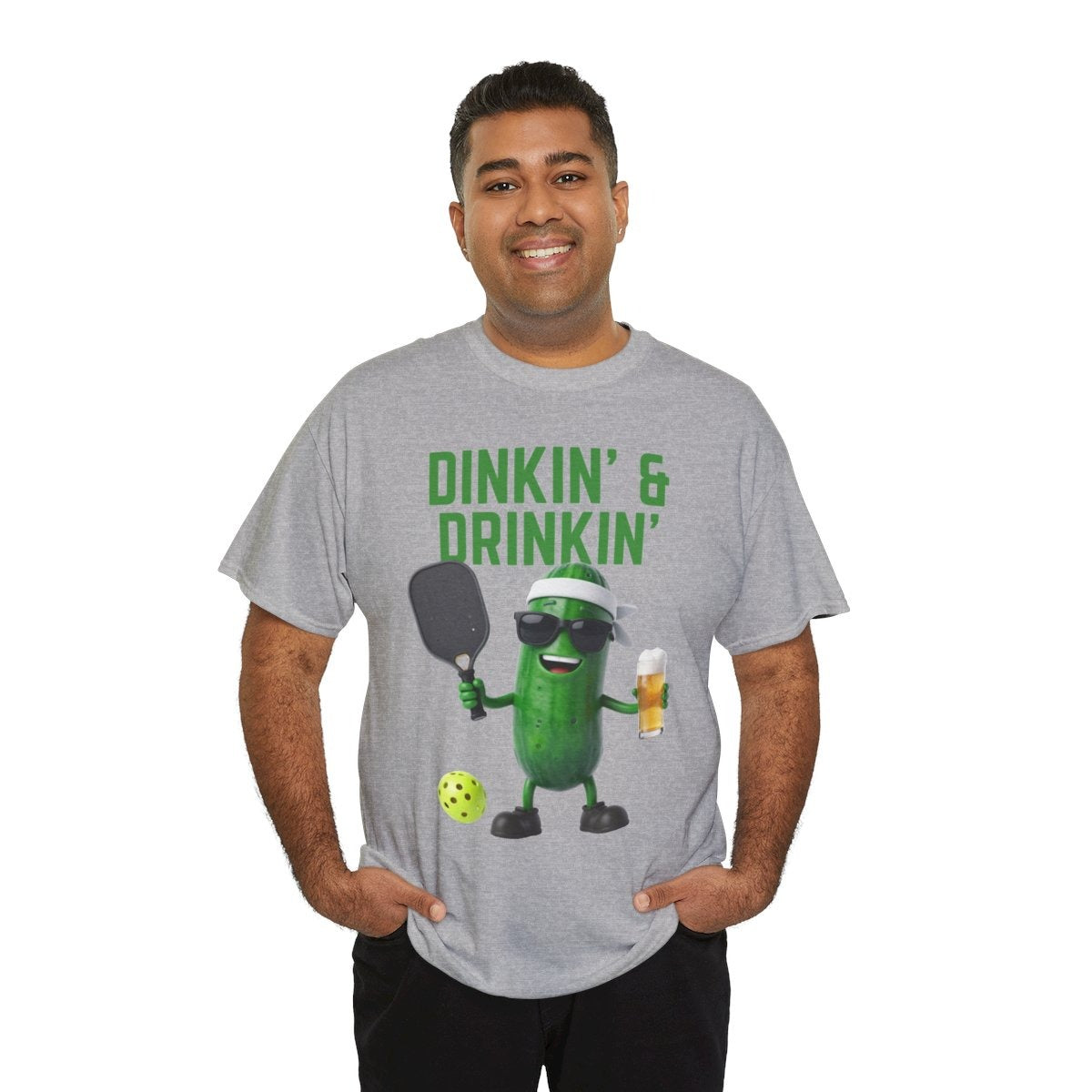 DINKIN' & DRINKIN'- Pickleball (Basic Tee)