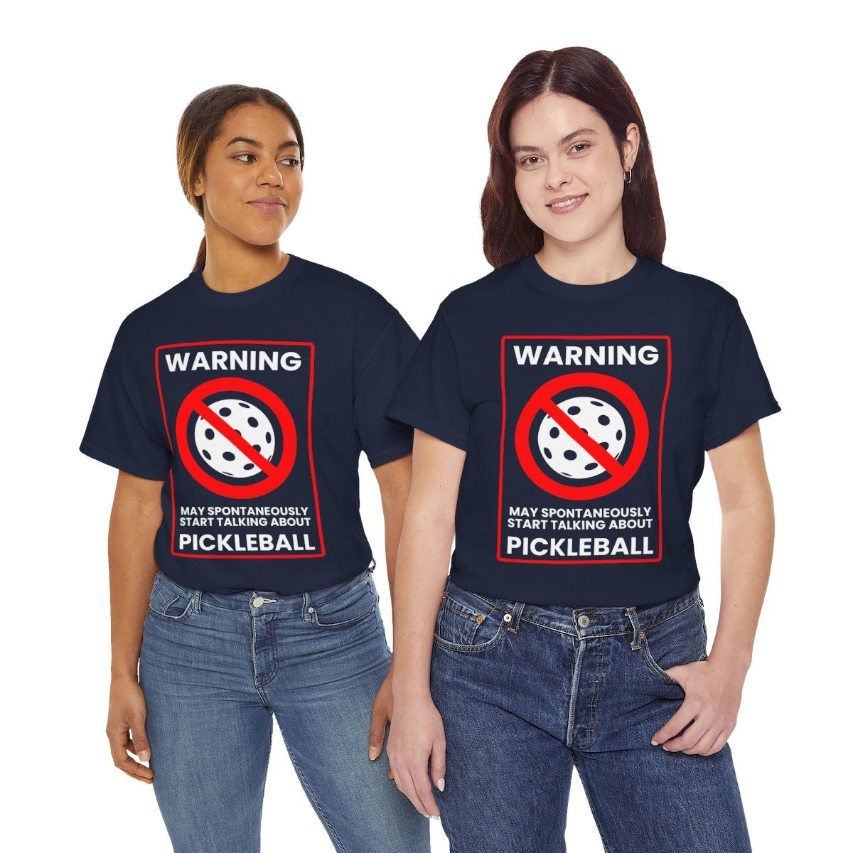 WARNING PICKLEBALL - Pickleball (Basic Tee)