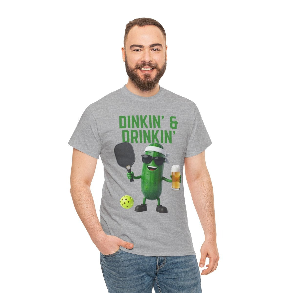 DINKIN' & DRINKIN'- Pickleball (Basic Tee)