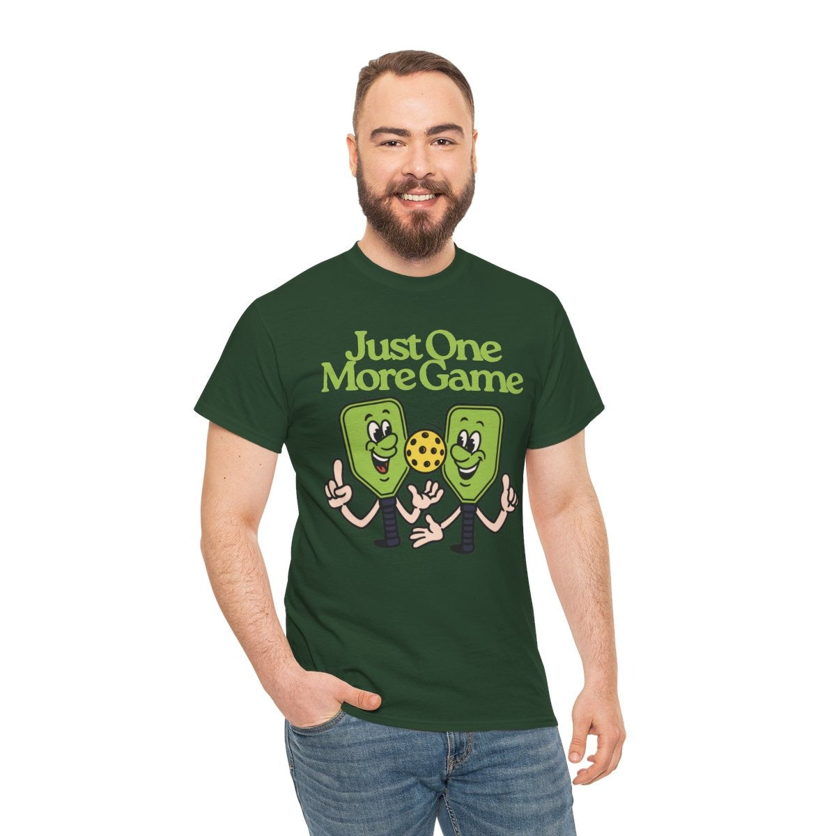 JUST ONE MORE GAME - Pickleball (Basic Tee)