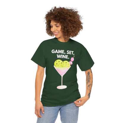 GAME SET WINE - Pickleball (Basic Tee)
