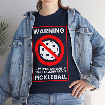 WARNING PICKLEBALL - Pickleball (Basic Tee)
