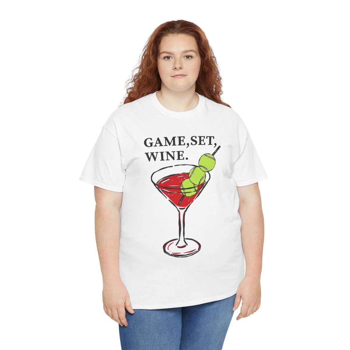 GAME, SET, WINE - Tennis (Basic Tee)