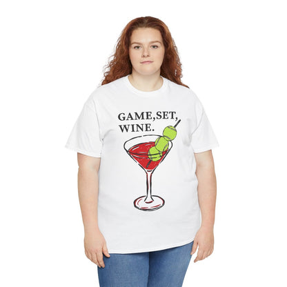 GAME, SET, WINE - Tennis (Basic Tee)