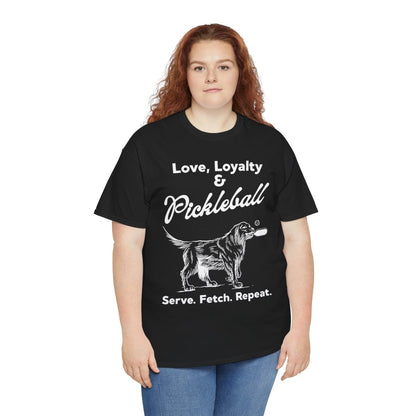 PADDLE & PAWS - Pickleball (Basic Tee)