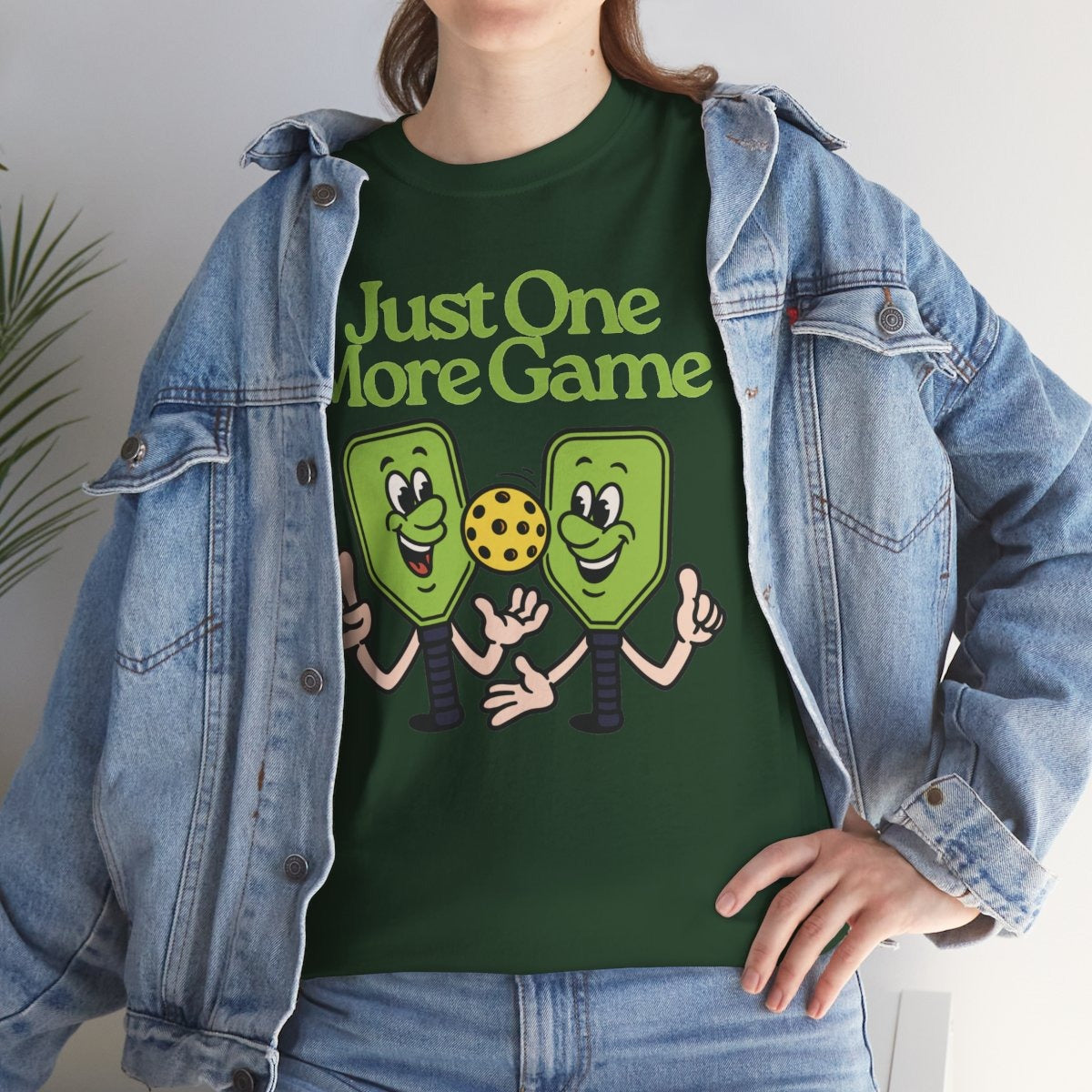 JUST ONE MORE GAME - Pickleball (Basic Tee)