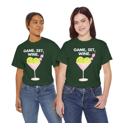 GAME SET WINE - Pickleball (Basic Tee)