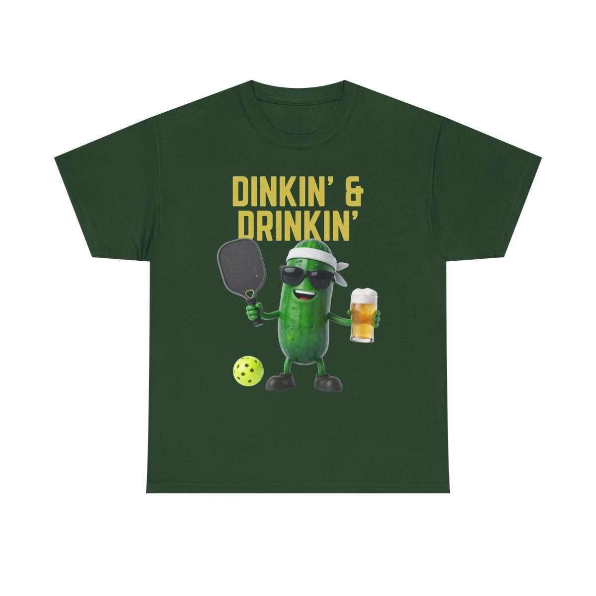 DINKIN' & DRINKIN'- Pickleball (Basic Tee)