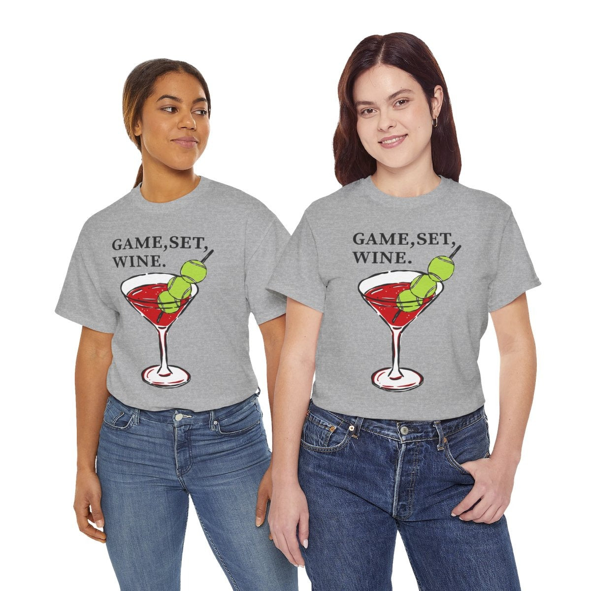 GAME, SET, WINE - Tennis (Basic Tee)