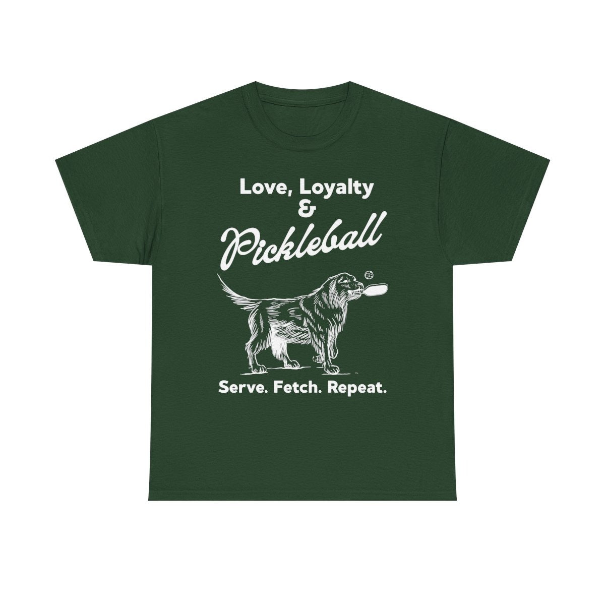 PADDLE & PAWS - Pickleball (Basic Tee)