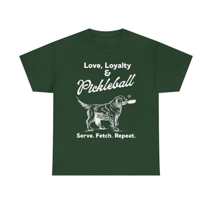 PADDLE & PAWS - Pickleball (Basic Tee)