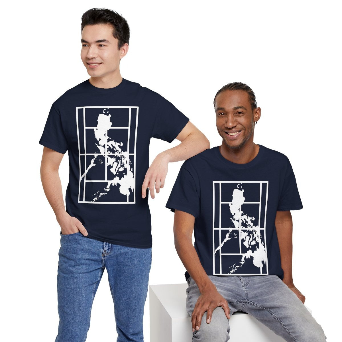 PHILIPPINE MAP - Tennis (Basic Tee)