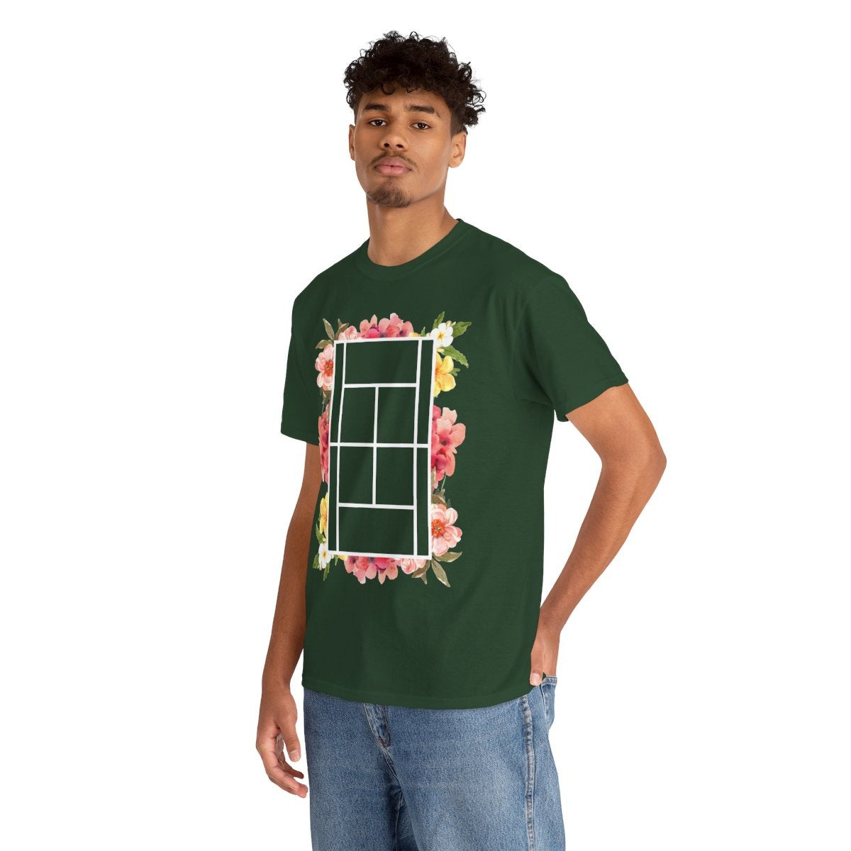 TENNIS FLORAL 1 - Tennis (Basic Tee)