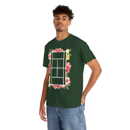 TENNIS FLORAL 1 - Tennis (Basic Tee)