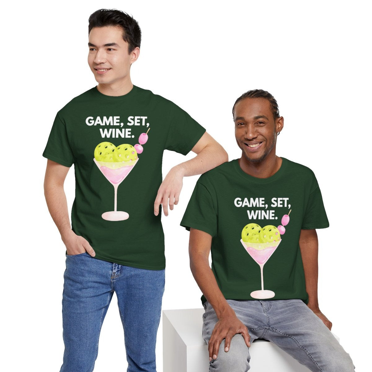 GAME SET WINE - Pickleball (Basic Tee)