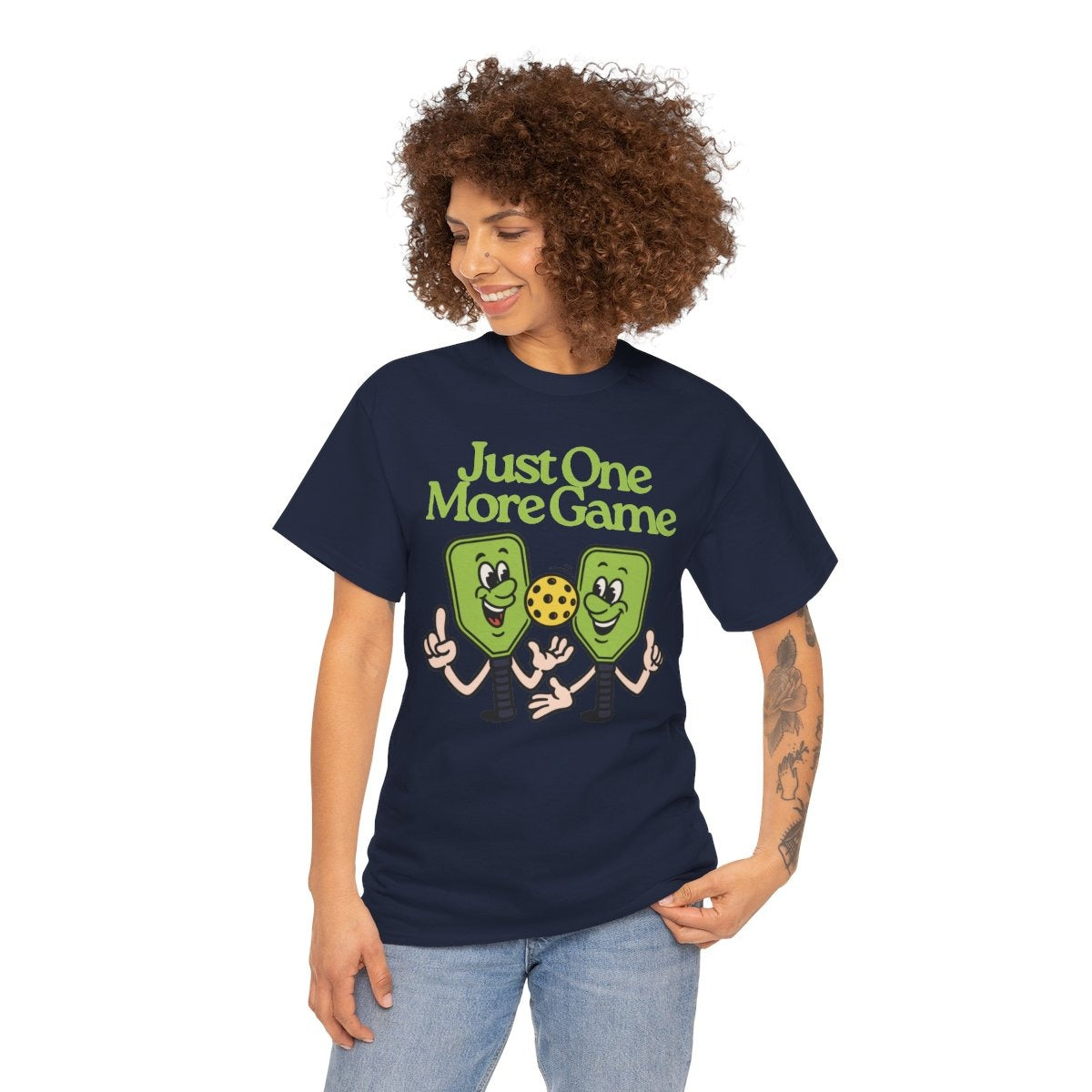 JUST ONE MORE GAME - Pickleball (Basic Tee)