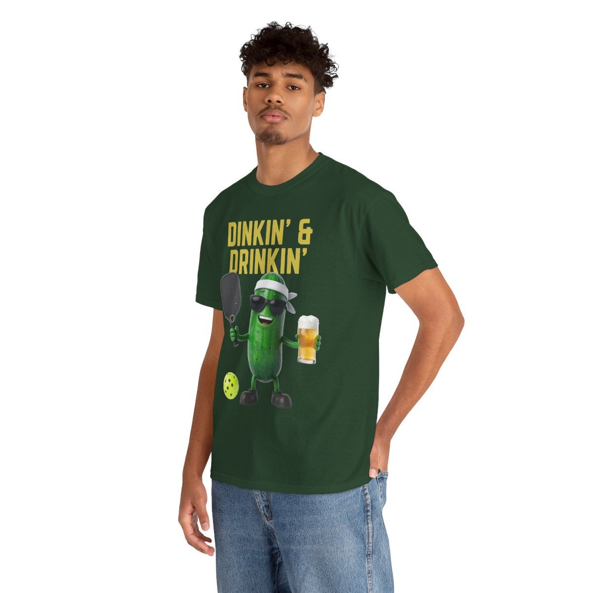 DINKIN' & DRINKIN'- Pickleball (Basic Tee)
