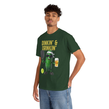 DINKIN' & DRINKIN'- Pickleball (Basic Tee)