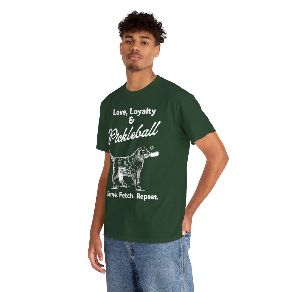 PADDLE & PAWS - Pickleball (Basic Tee)