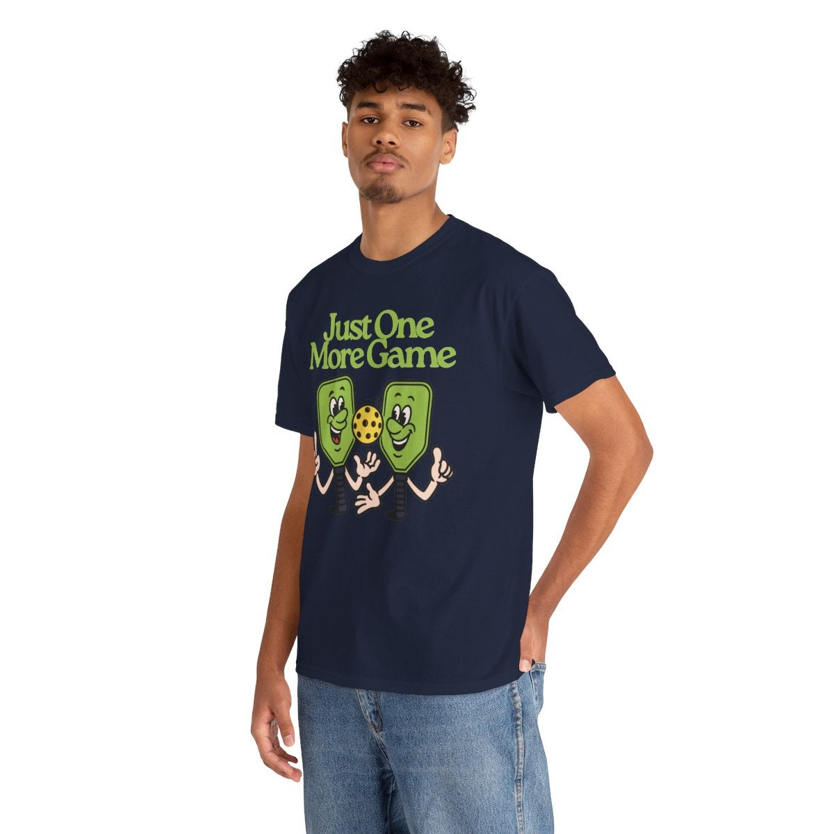 JUST ONE MORE GAME - Pickleball (Basic Tee)