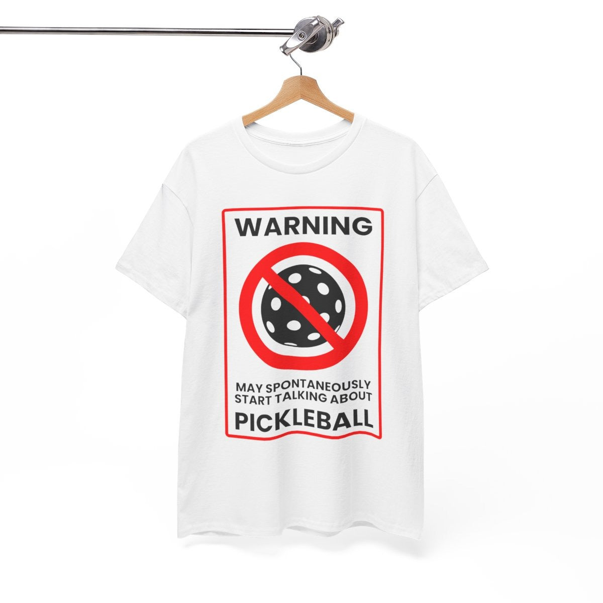 WARNING PICKLEBALL - Pickleball (Basic Tee)
