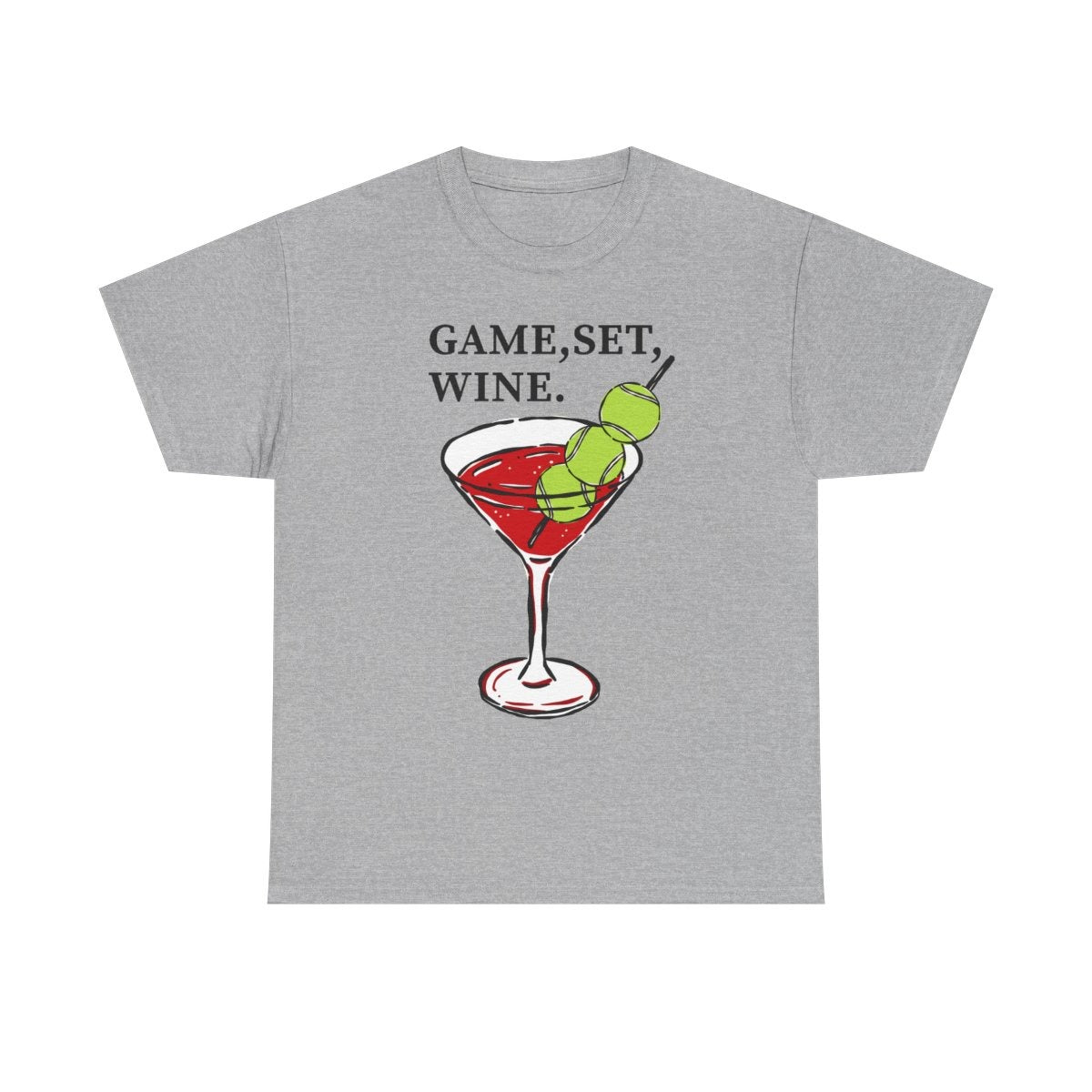 GAME, SET, WINE - Tennis (Basic Tee)