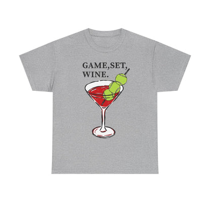 GAME, SET, WINE - Tennis (Basic Tee)