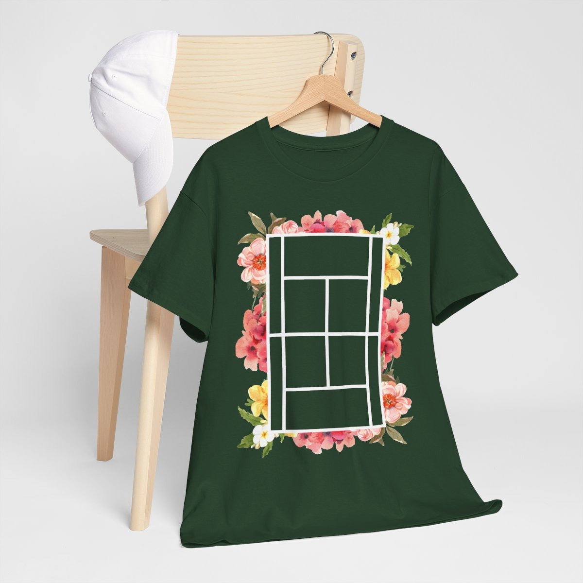 TENNIS FLORAL 1 - Tennis (Basic Tee)