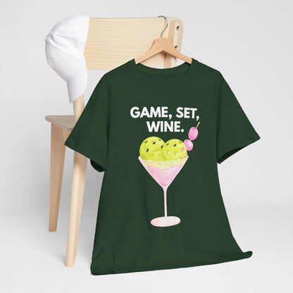 GAME SET WINE - Pickleball (Basic Tee)