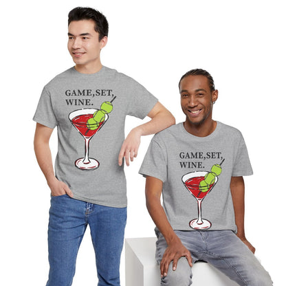 GAME, SET, WINE - Tennis (Basic Tee)