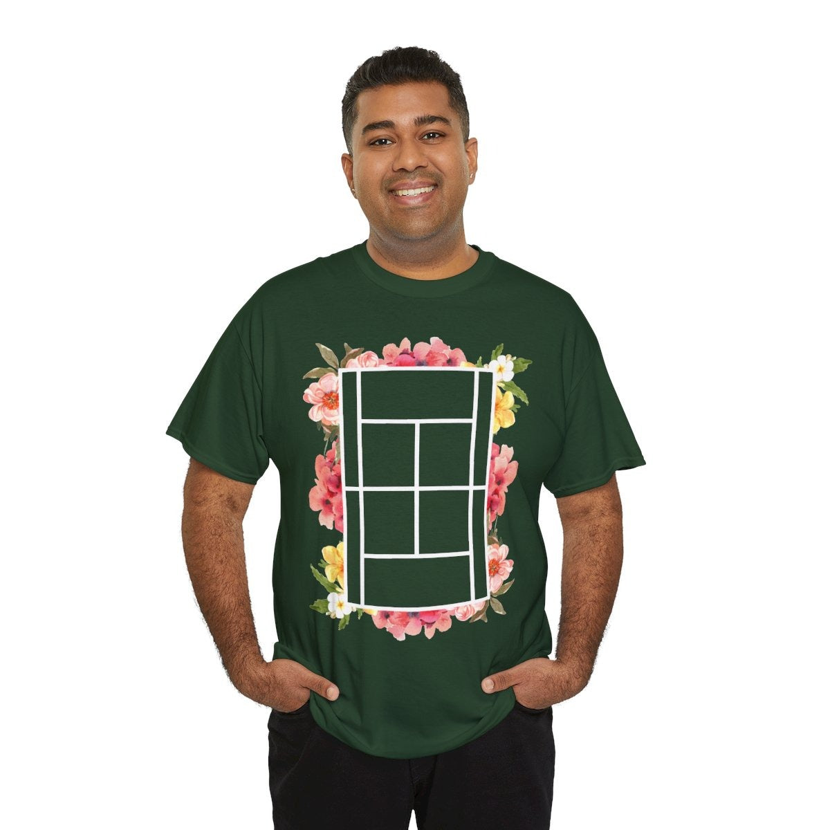 TENNIS FLORAL 1 - Tennis (Basic Tee)