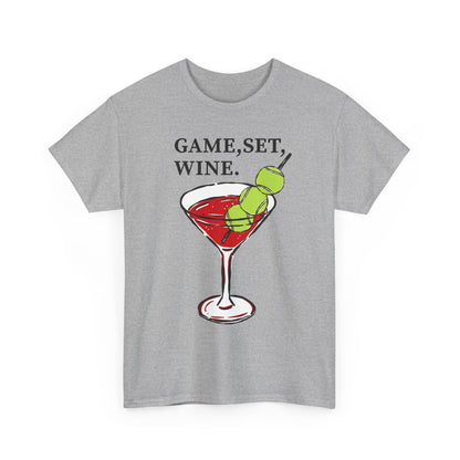 GAME, SET, WINE - Tennis (Basic Tee)