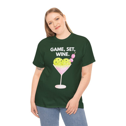 GAME SET WINE - Pickleball (Basic Tee)