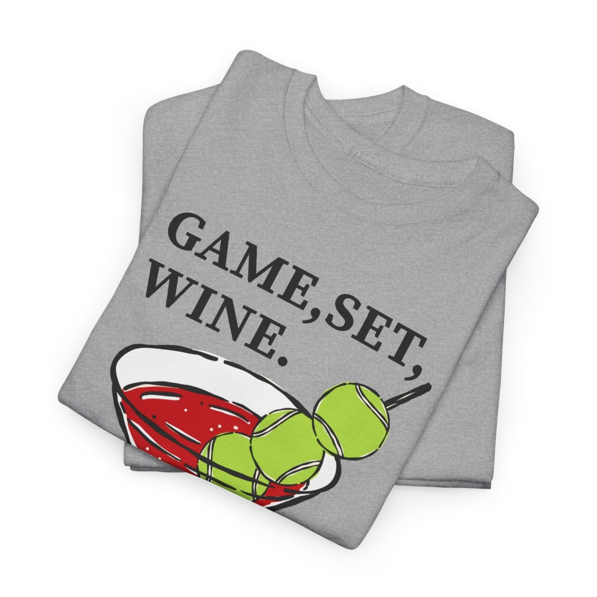 GAME, SET, WINE - Tennis (Basic Tee)