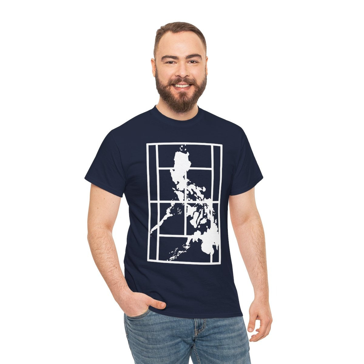 PHILIPPINE MAP - Tennis (Basic Tee)