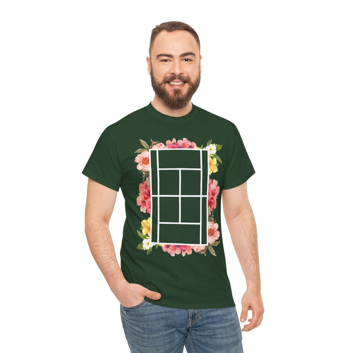 TENNIS FLORAL 1 - Tennis (Basic Tee)