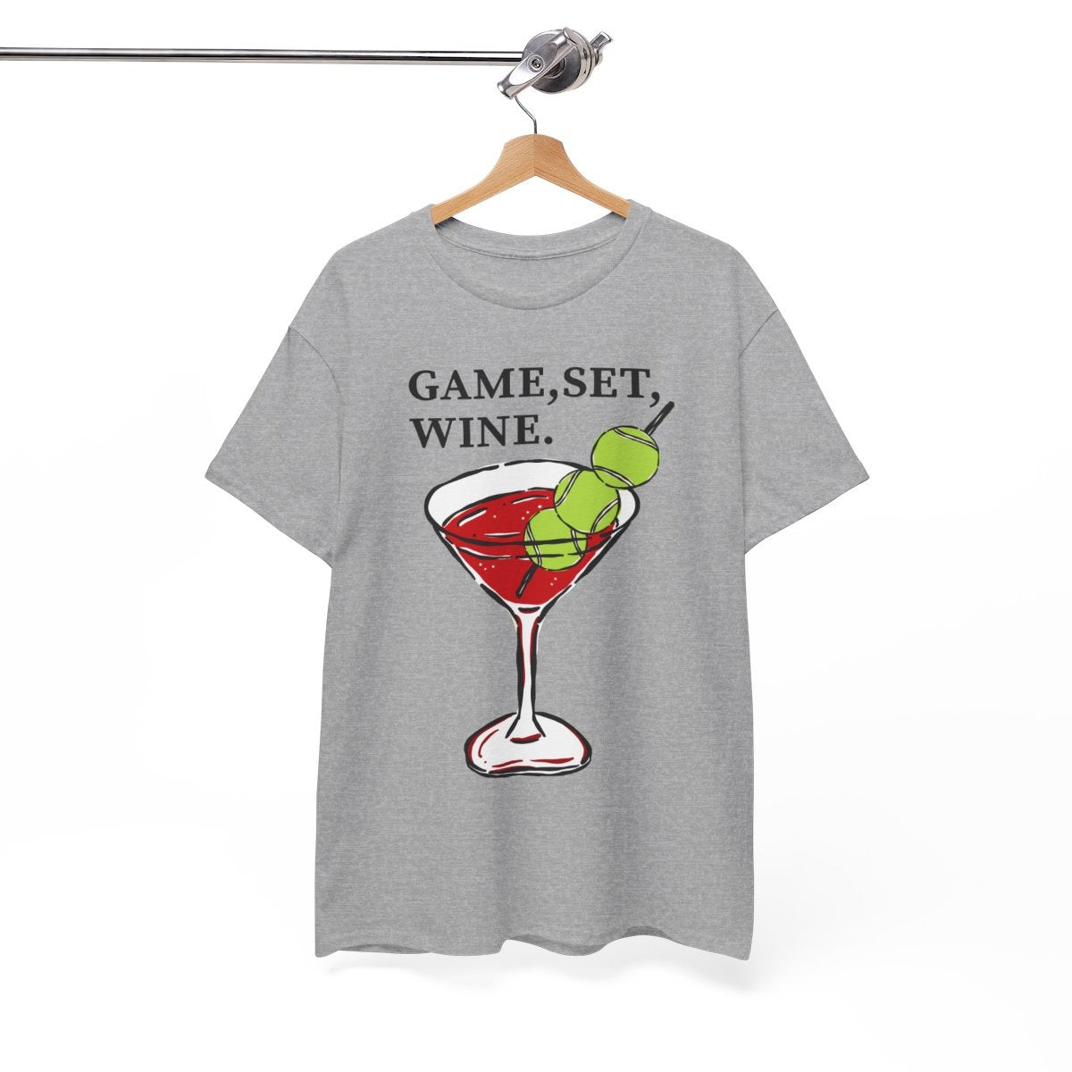 GAME, SET, WINE - Tennis (Basic Tee)