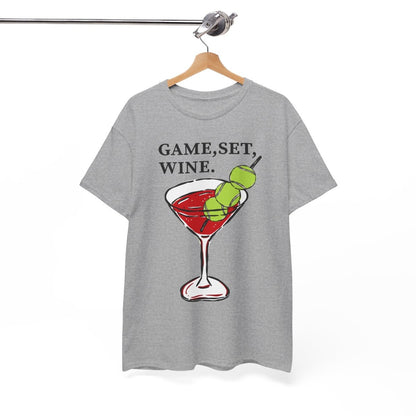 GAME, SET, WINE - Tennis (Basic Tee)