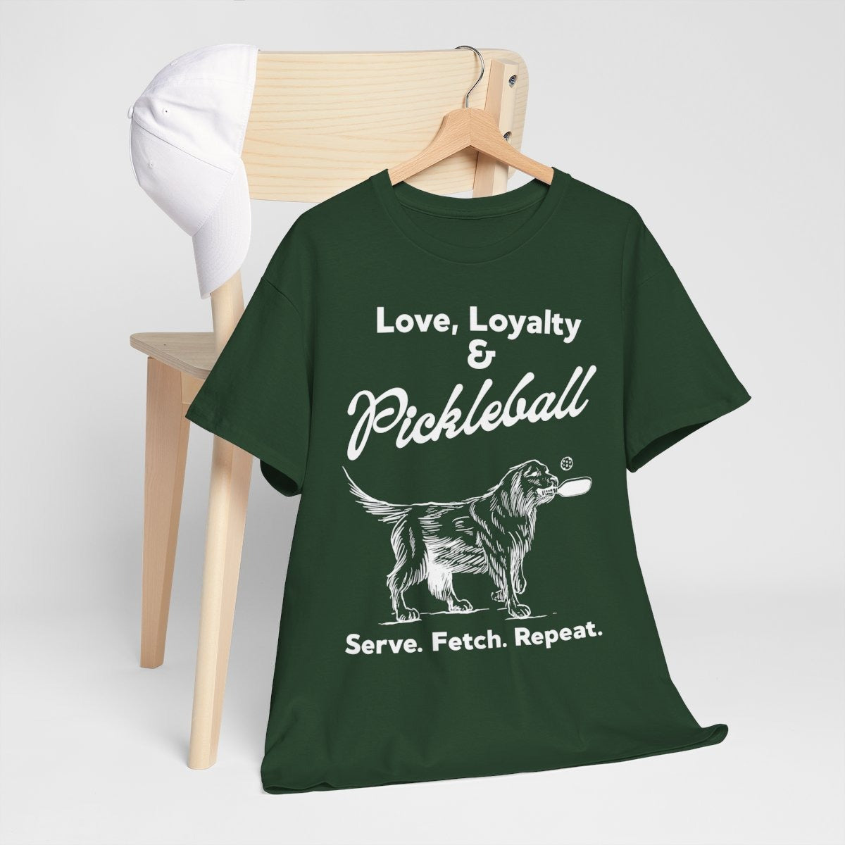 PADDLE & PAWS - Pickleball (Basic Tee)