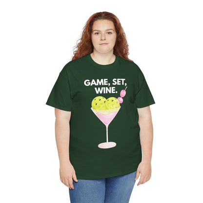 GAME SET WINE - Pickleball (Basic Tee)