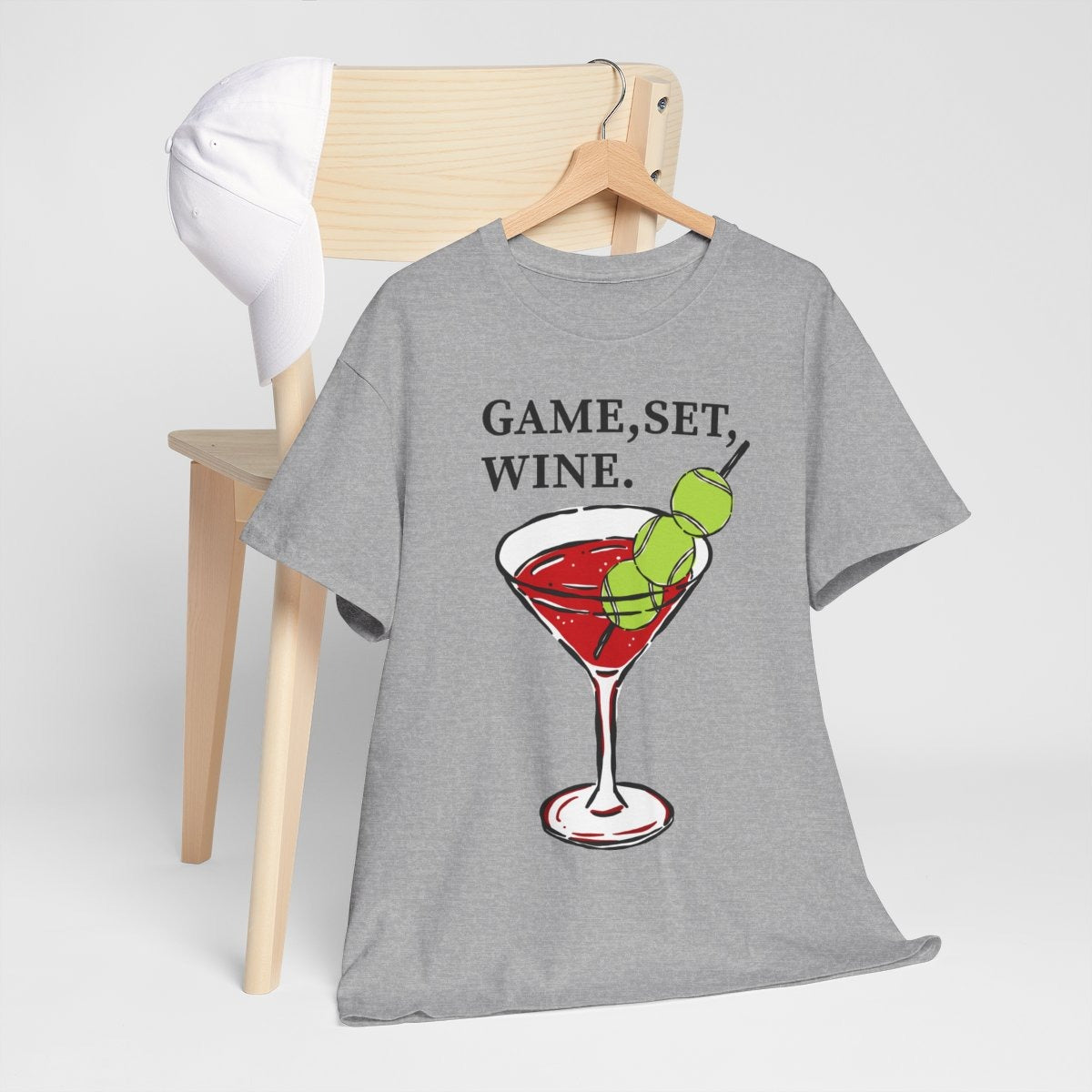 GAME, SET, WINE - Tennis (Basic Tee)