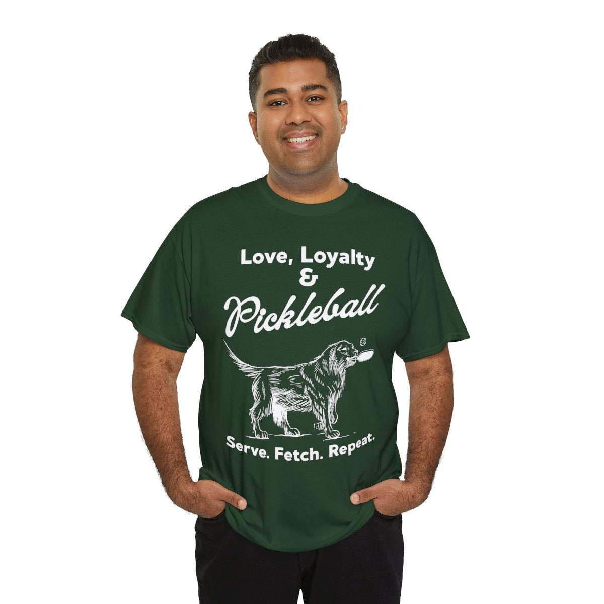 PADDLE & PAWS - Pickleball (Basic Tee)
