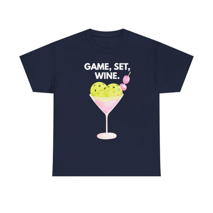 GAME SET WINE - Pickleball (Basic Tee)