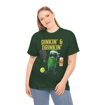 DINKIN' & DRINKIN'- Pickleball (Basic Tee)