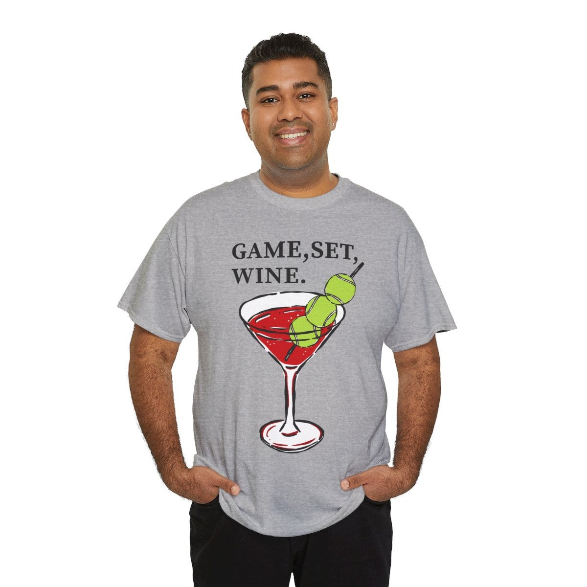 GAME, SET, WINE - Tennis (Basic Tee)
